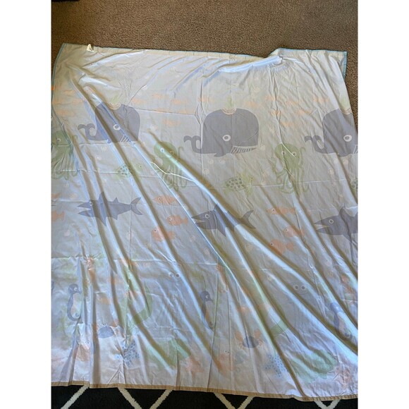 Jumping Beans Ocean Sea Creatures Kids Shower Curtain Whale Shark Octopus - Picture 5 of 7